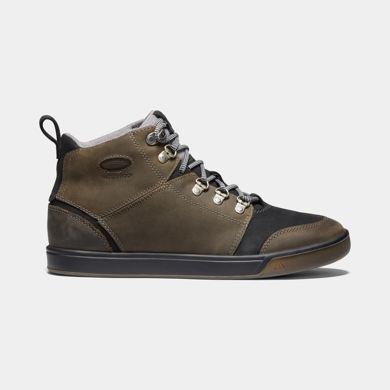 Keen Winterhaven Waterproof Mens Winter Boots Dark Olive/Black Wholesale (2638-DJURM)